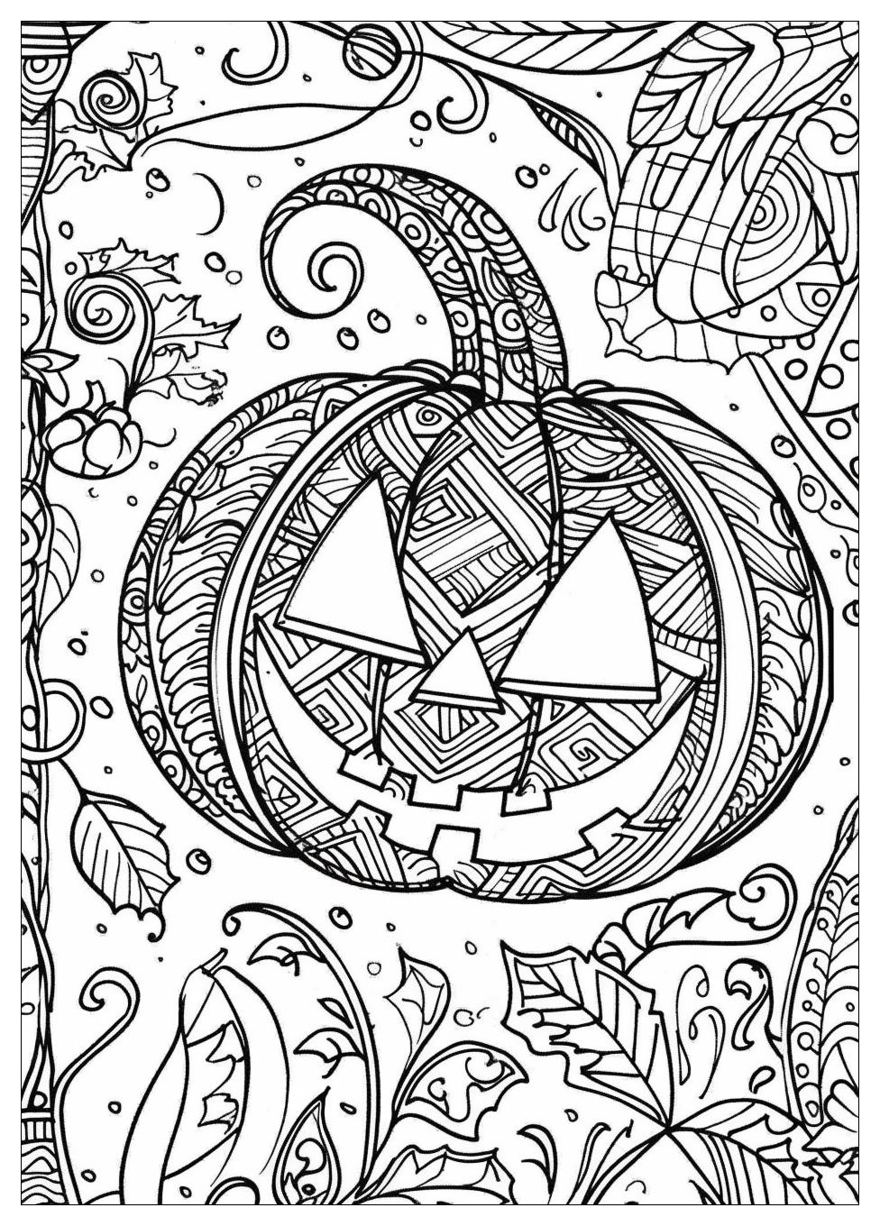 Pumpkin Coloring Pages-16