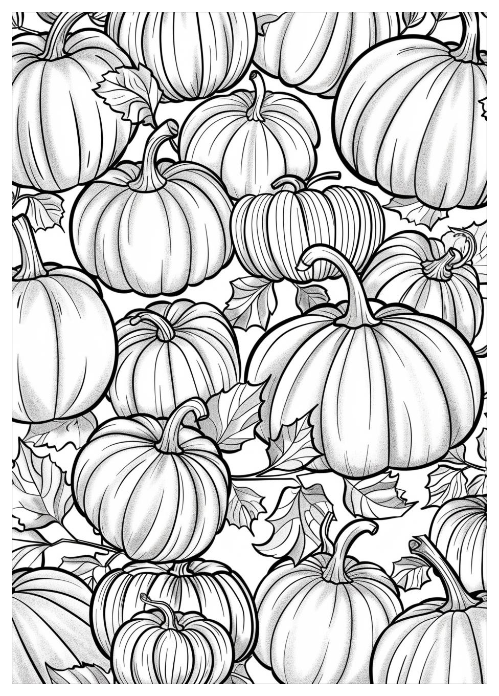 Pumpkin Coloring Pages-19