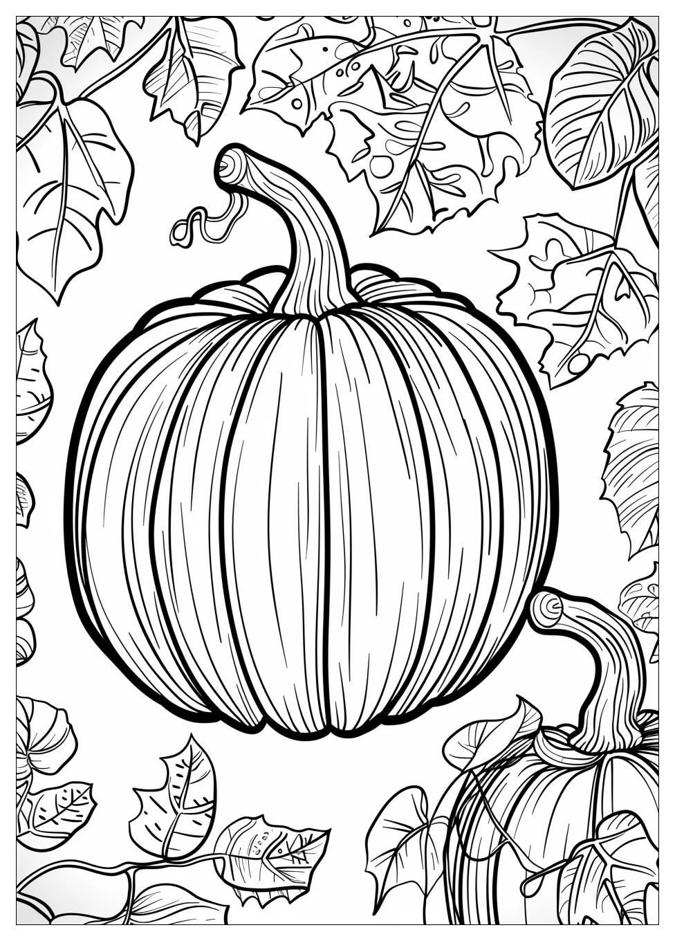 Pumpkin Coloring Pages-9