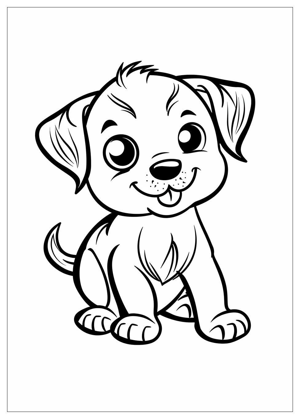 Puppy Coloring Pages-10