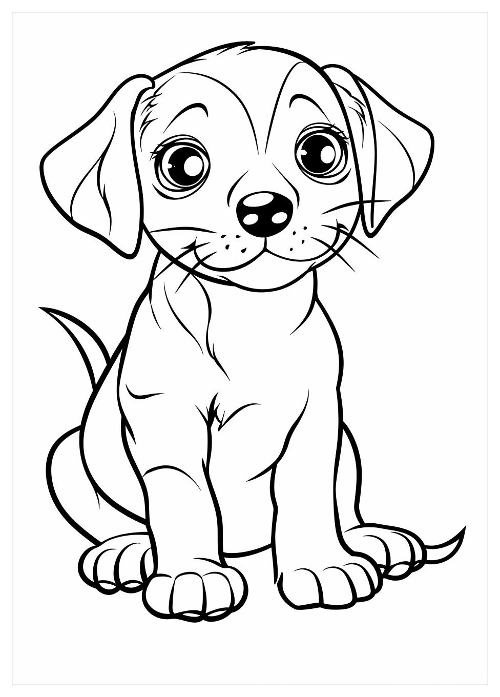 Puppy Coloring Pages-11