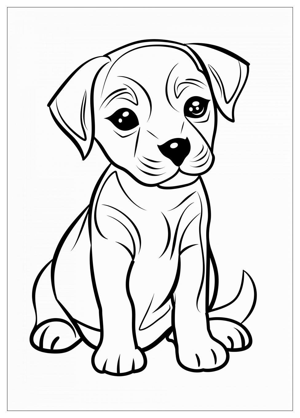 Puppy Coloring Pages-12