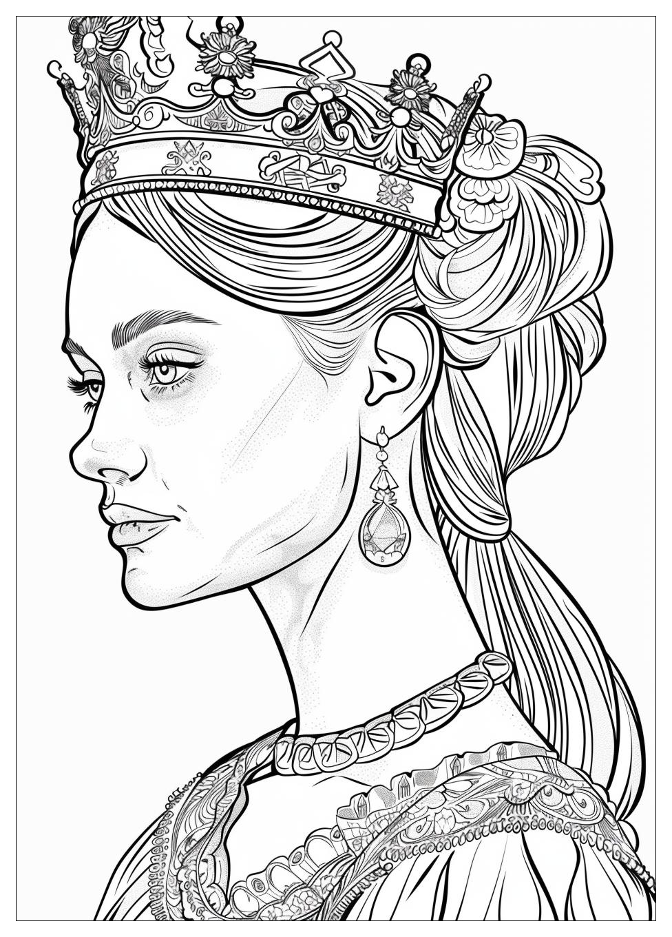 Queen Coloring Pages-1