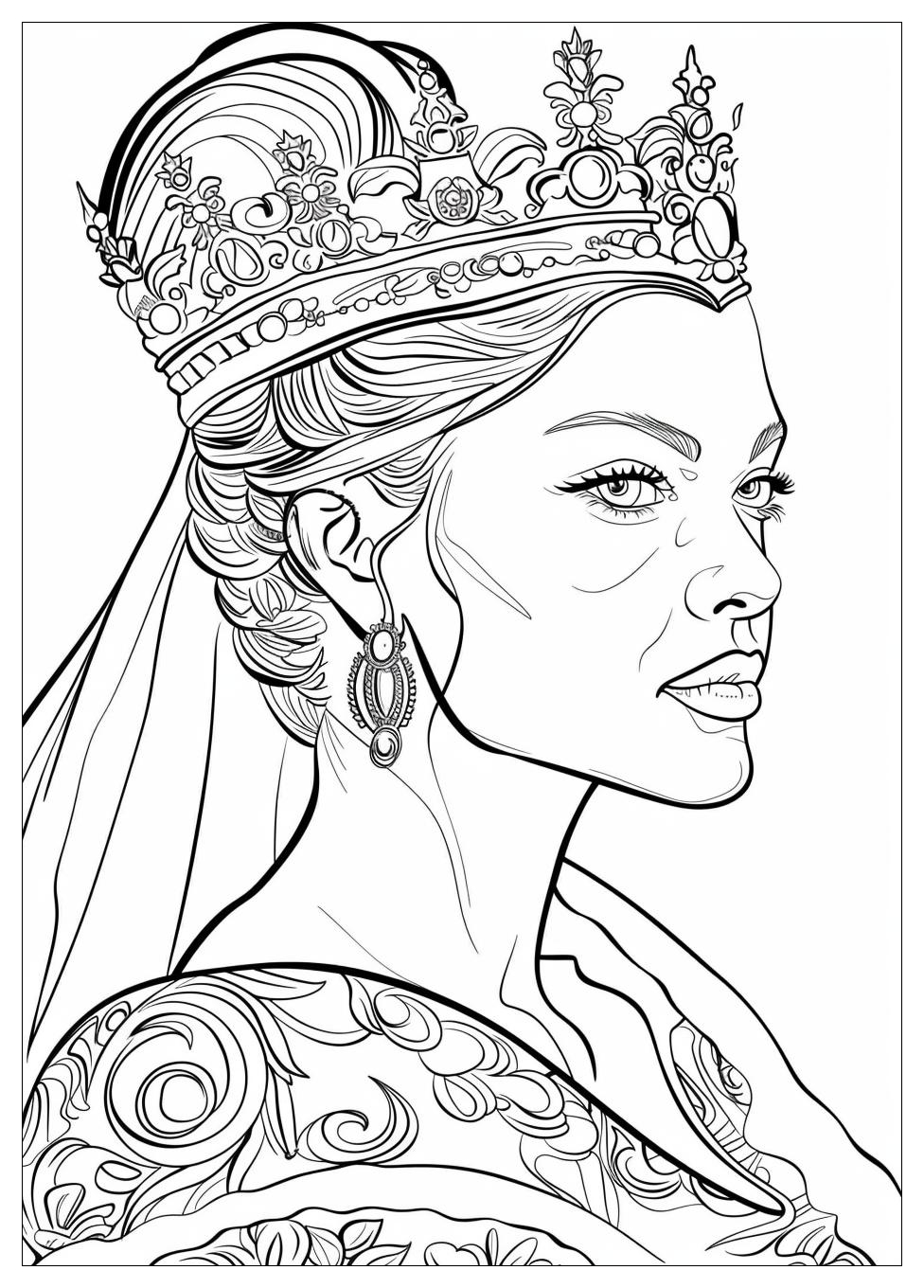 Queen Coloring Pages-11