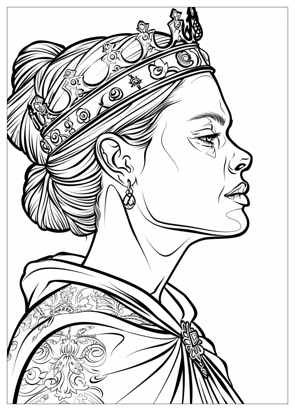 Queen Coloring Pages-12