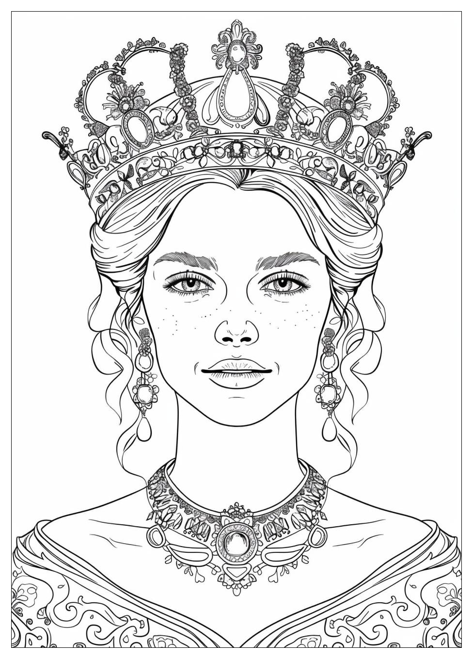 Queen Coloring Pages-13