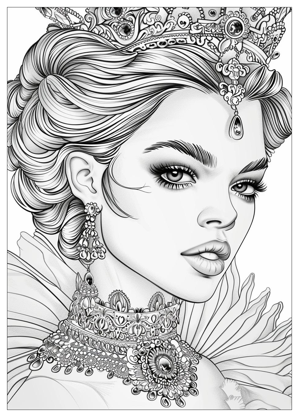 Queen Coloring Pages-15