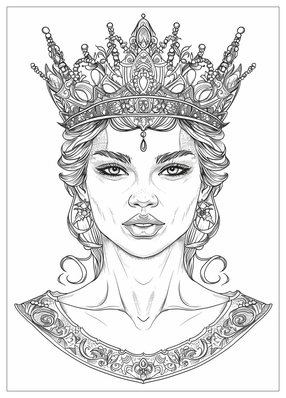 Queen Coloring Pages-19