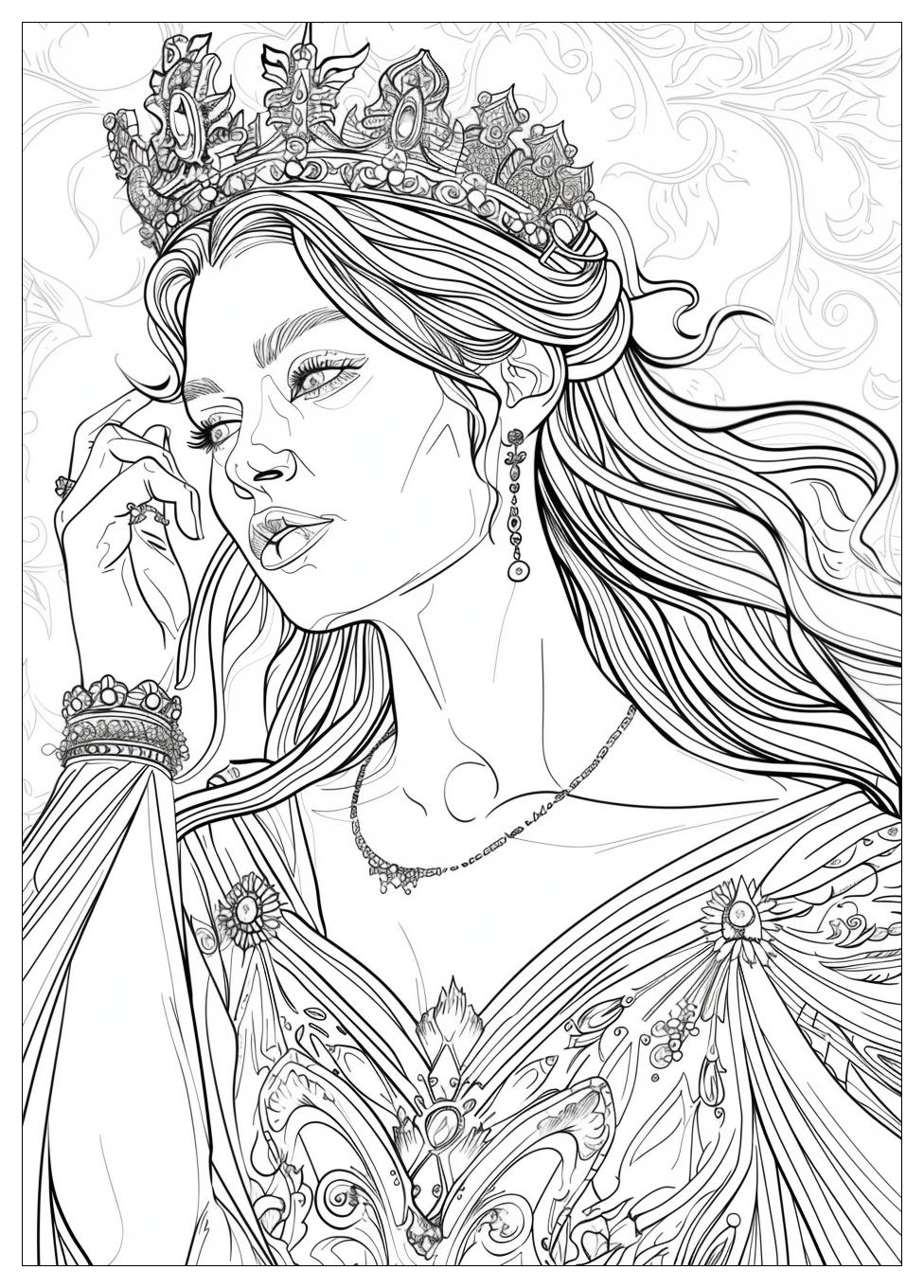 Queen Coloring Pages-20