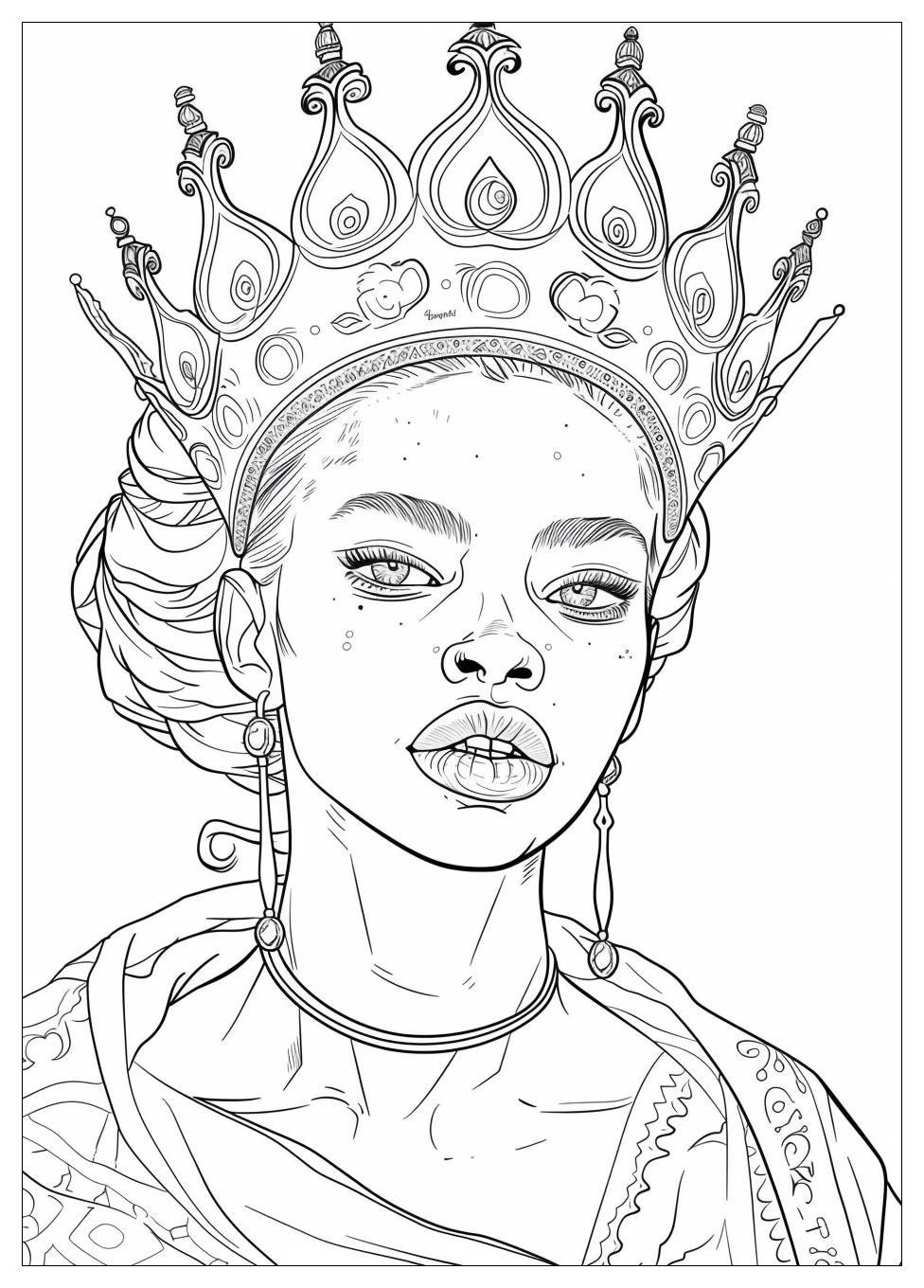 Queen Coloring Pages-4