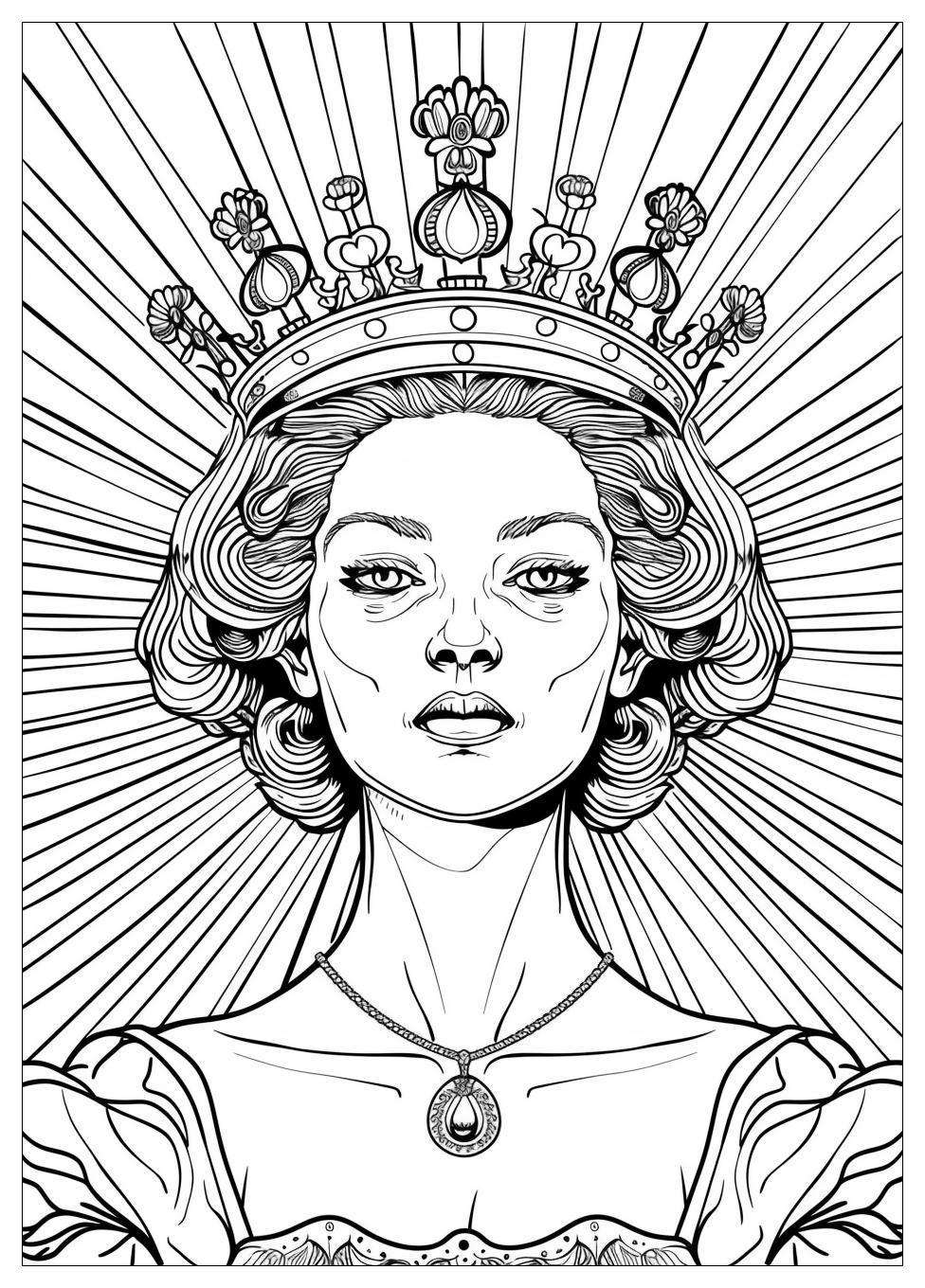 Queen Coloring Pages-5