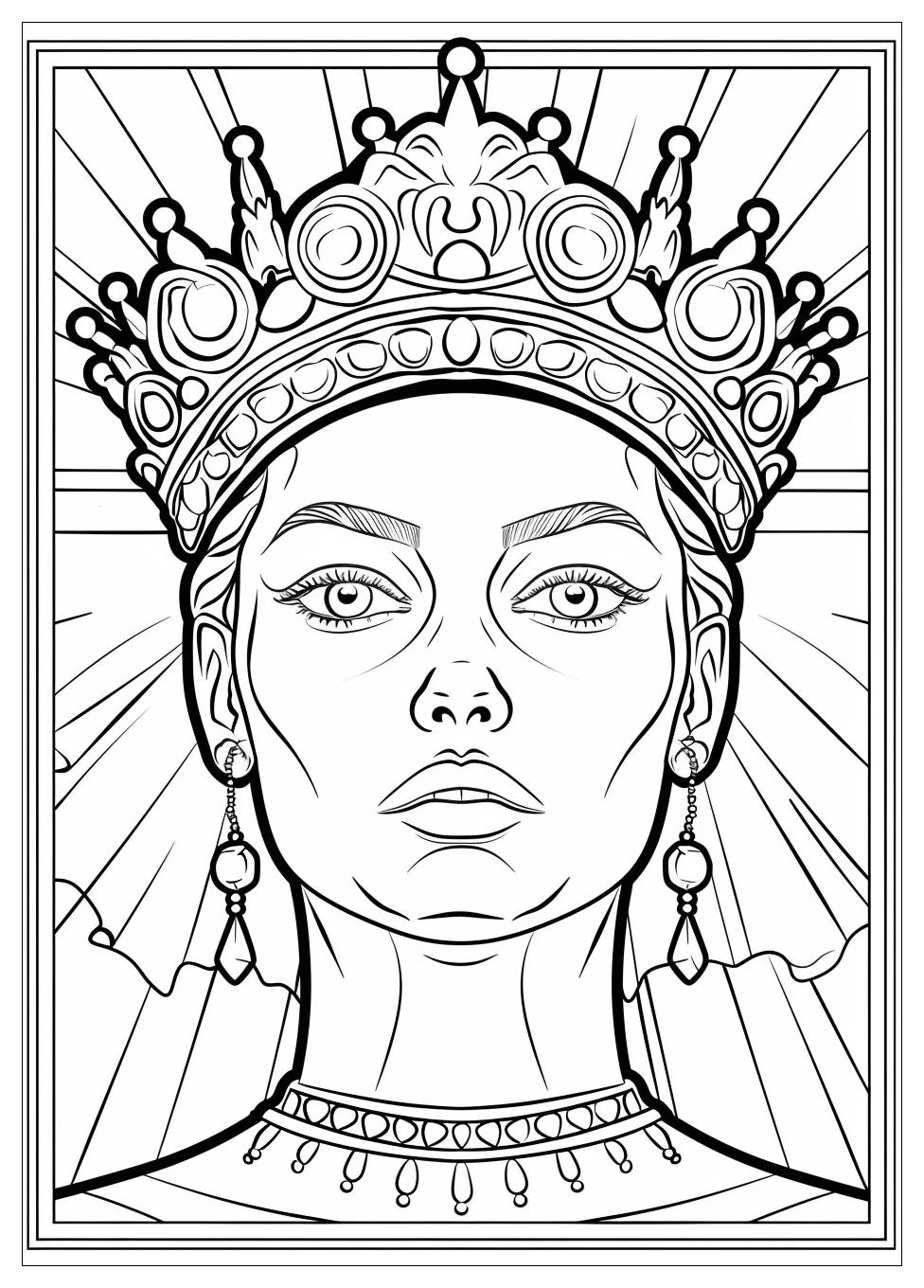 Queen Coloring Pages-7