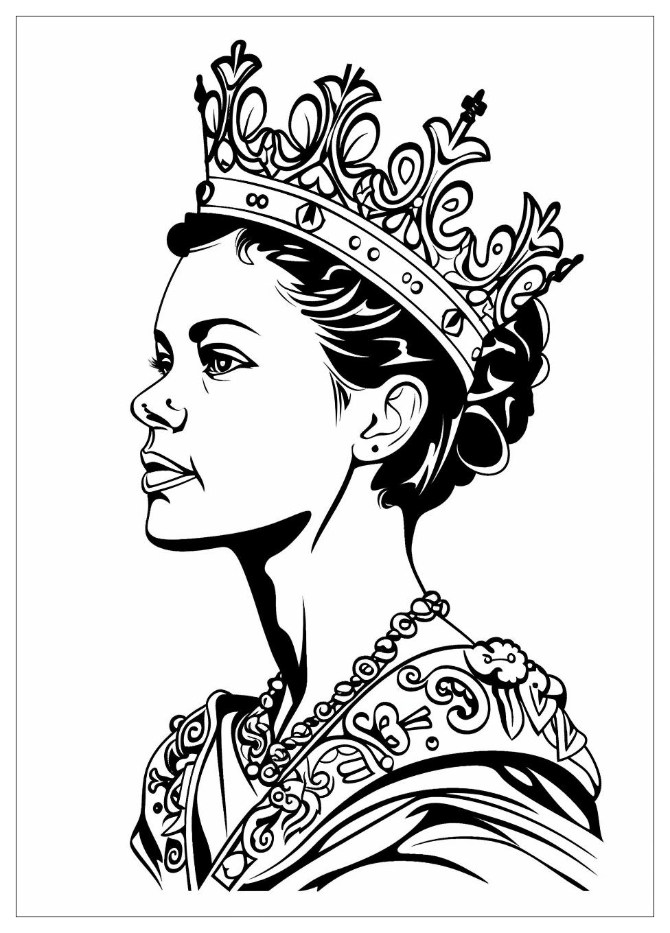 Queen Coloring Pages-9