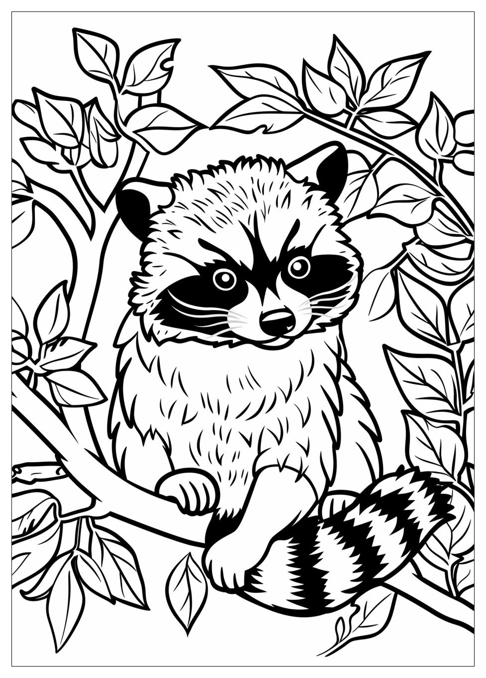 Racoon Coloring Pages-11