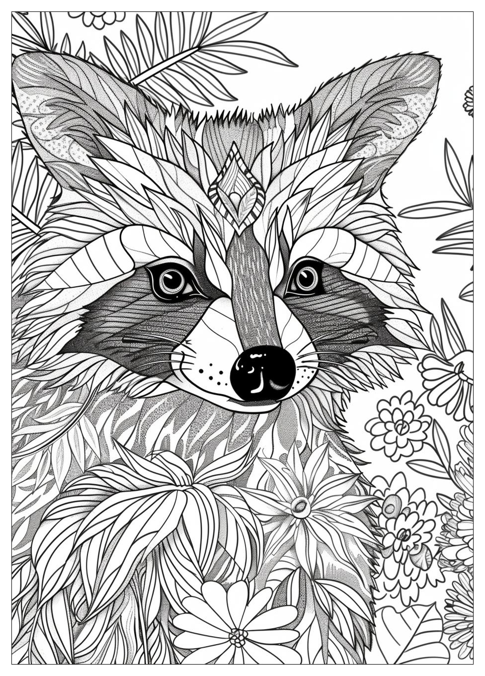 Racoon Coloring Pages-15