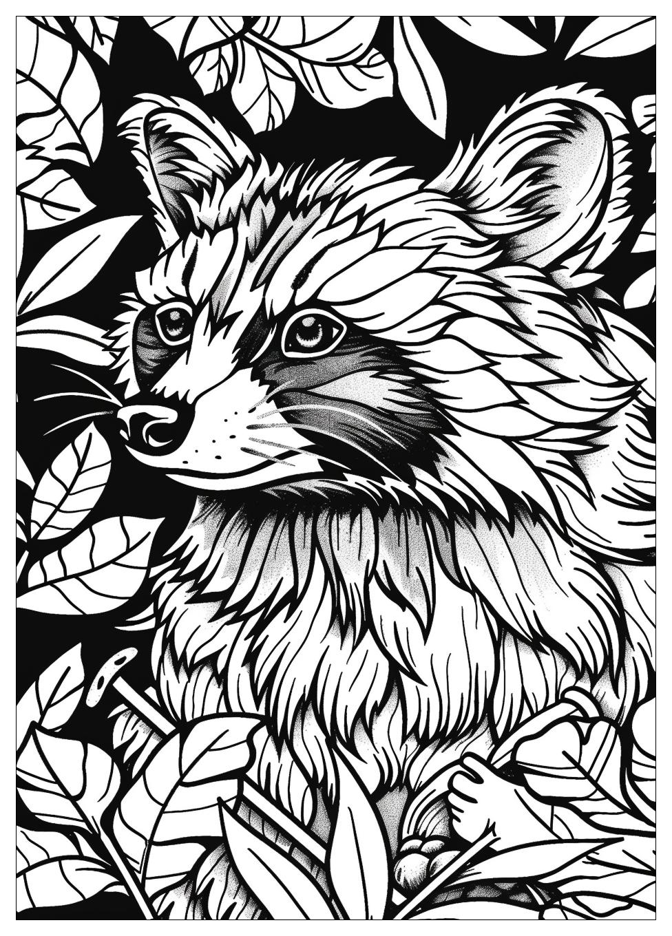 Racoon Coloring Pages-16