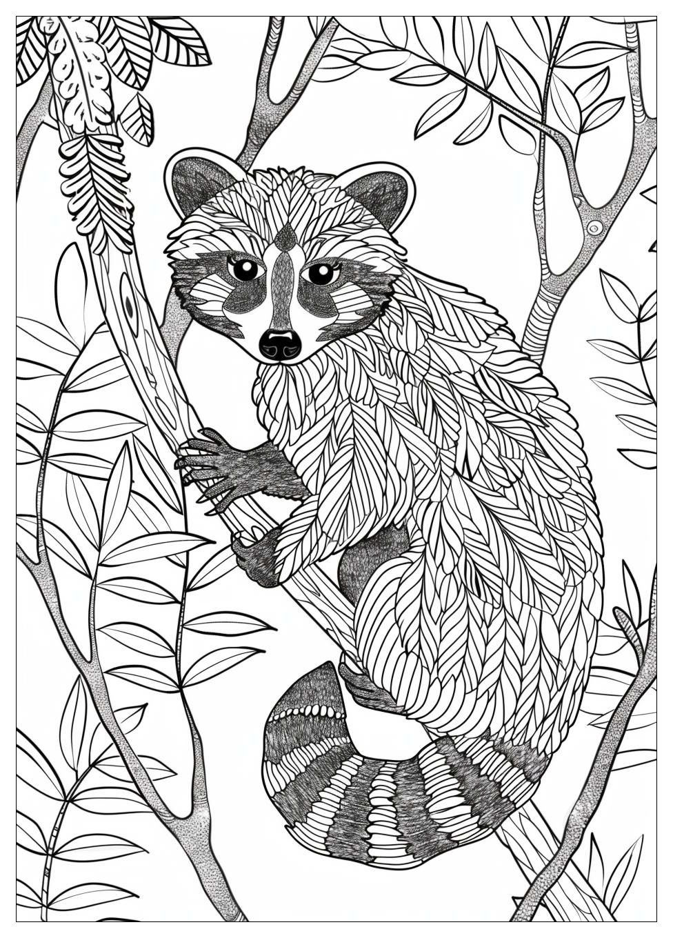 Racoon Coloring Pages-18