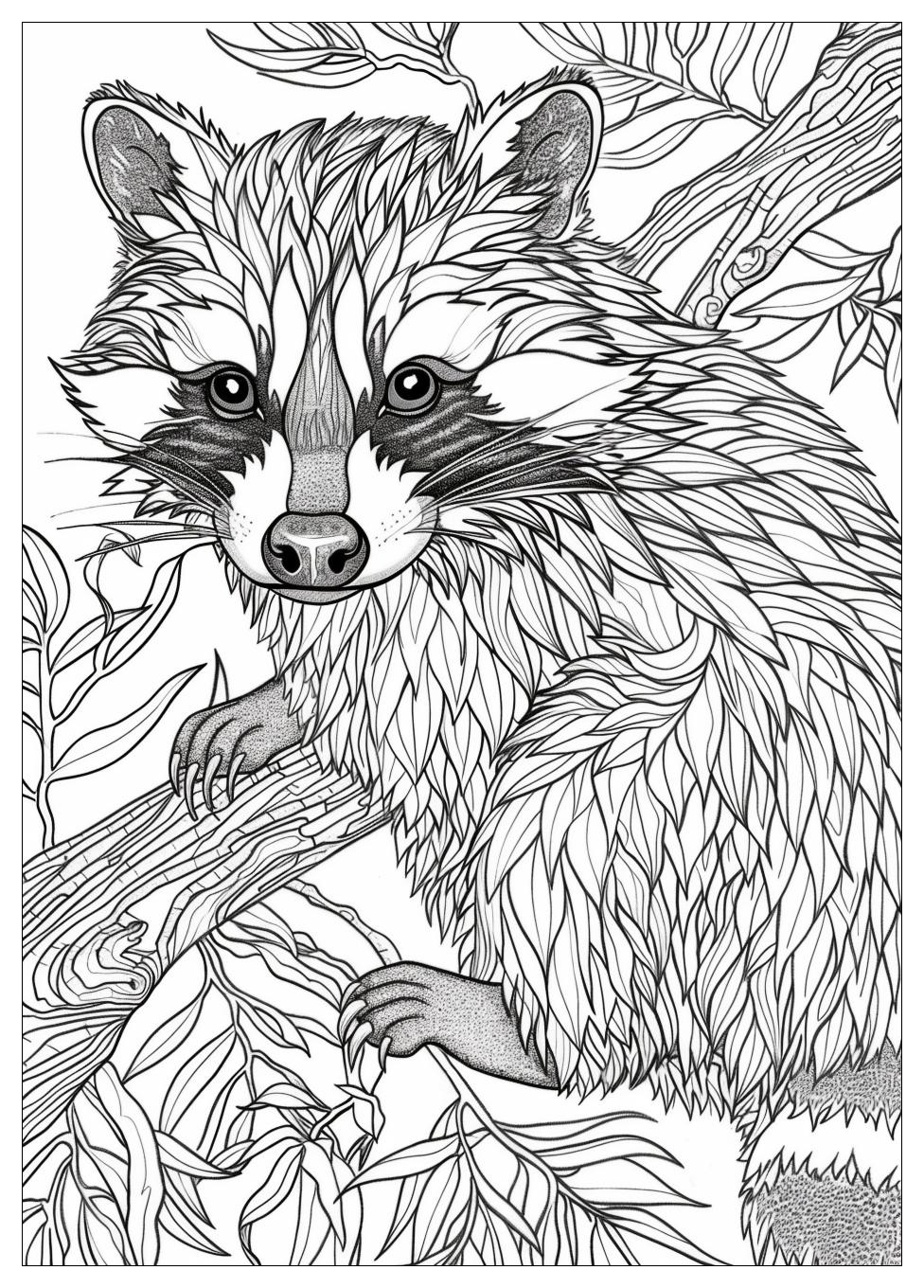 Racoon Coloring Pages-19