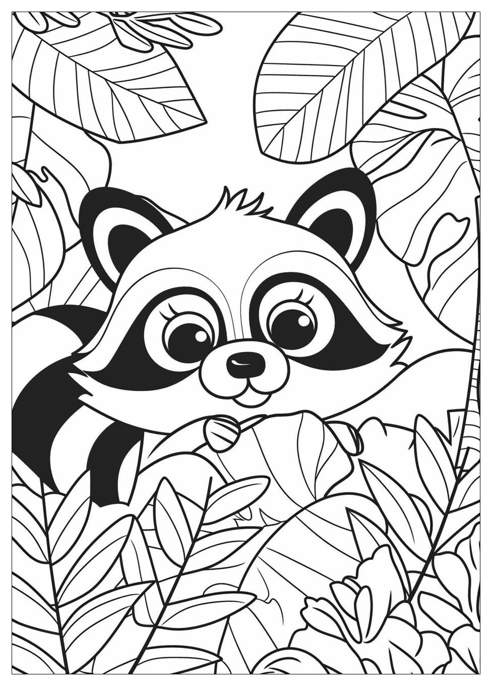 Racoon Coloring Pages-3