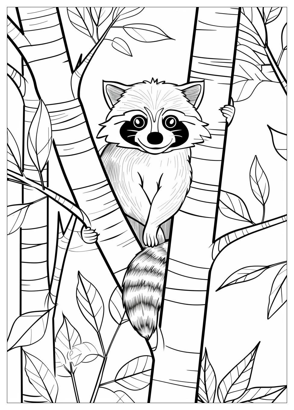 Racoon Coloring Pages-6