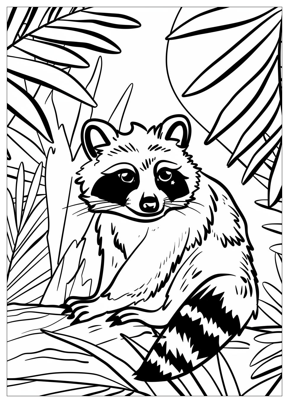 Racoon Coloring Pages-7