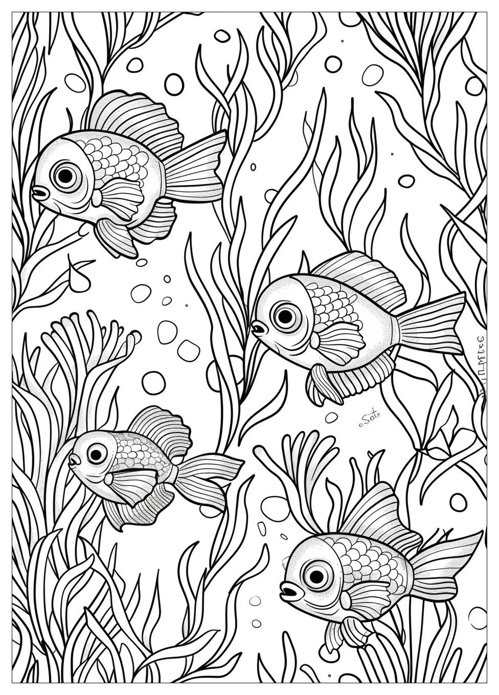 Rainbow Fish Coloring Pages-10