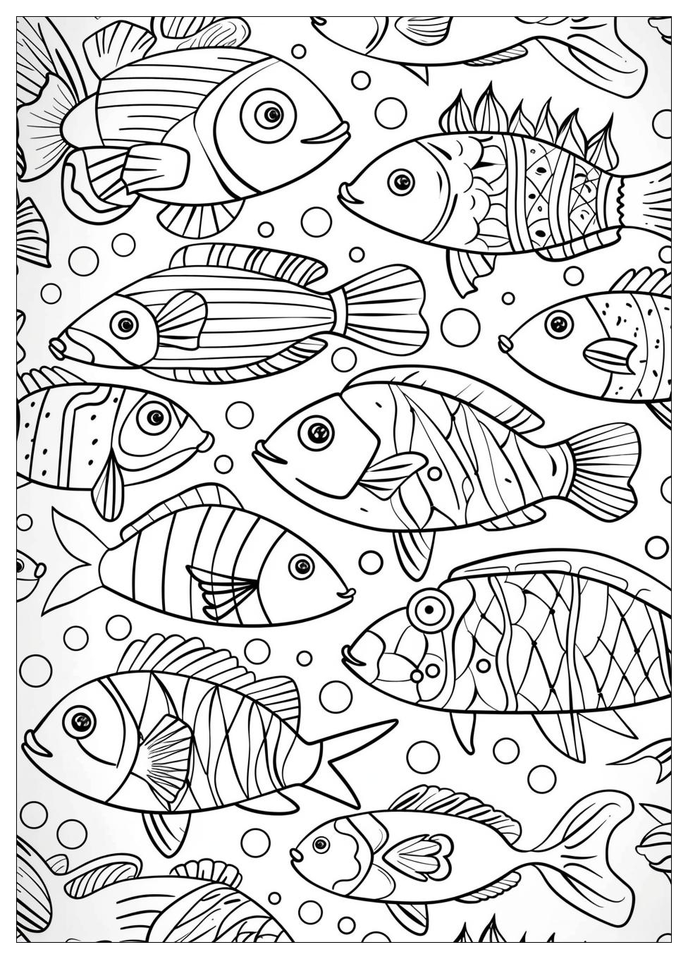 Rainbow Fish Coloring Pages-13