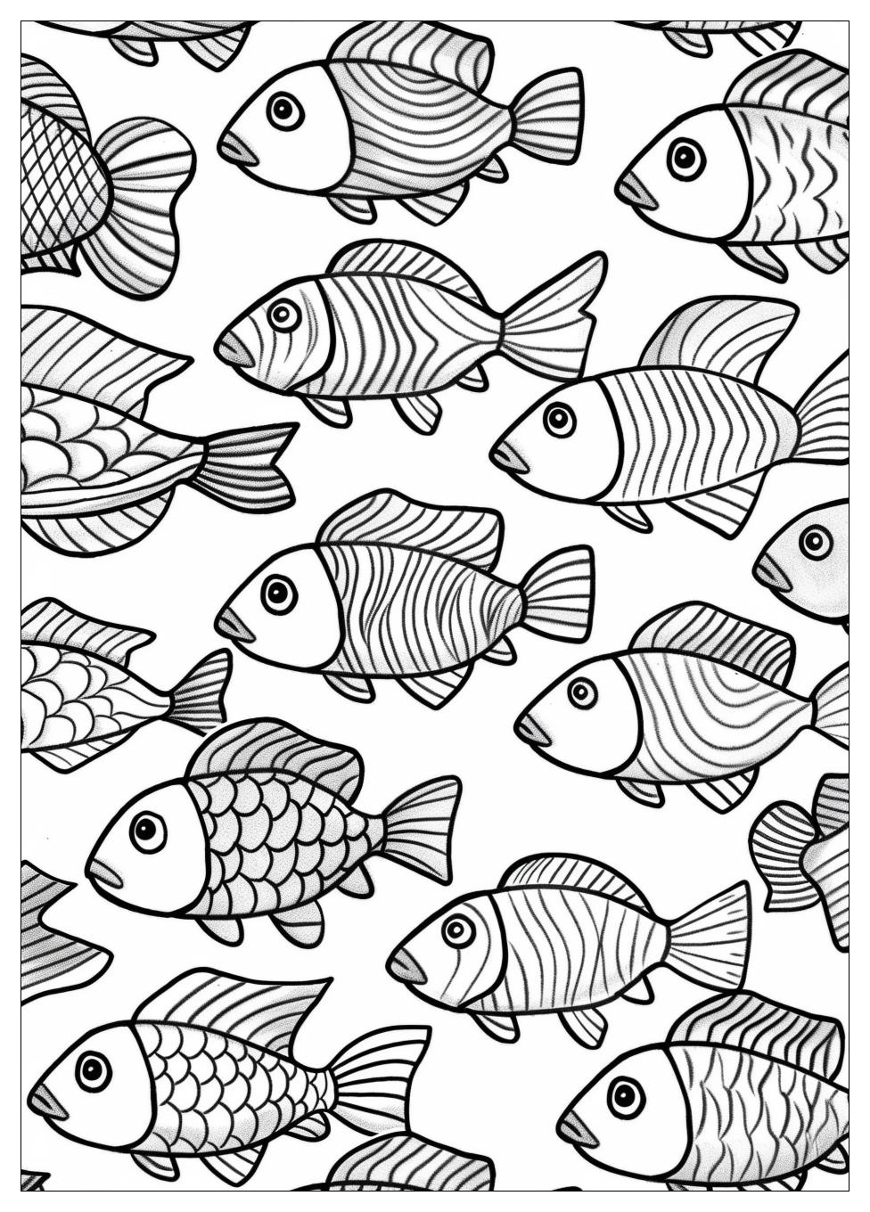 Rainbow Fish Coloring Pages-14