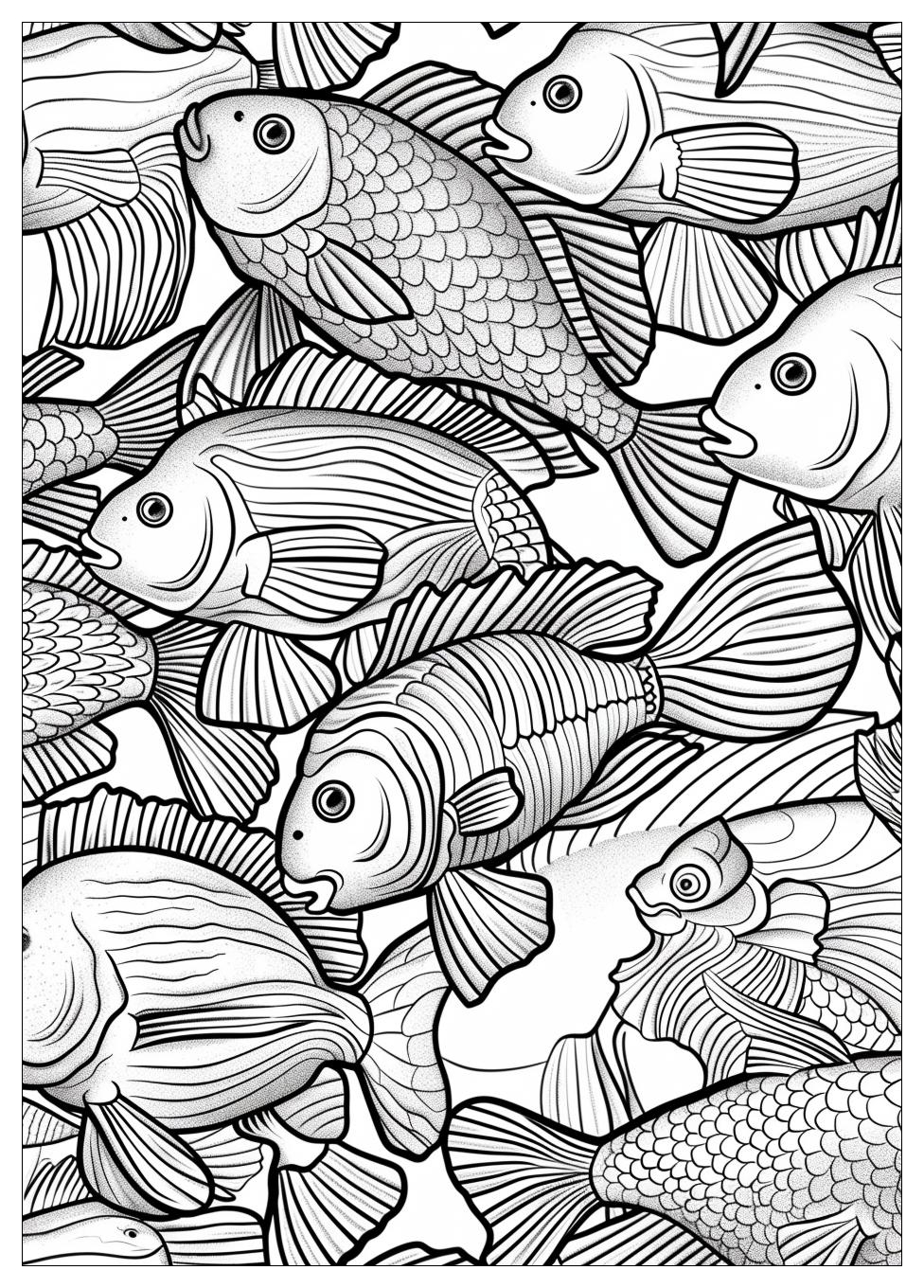 Rainbow Fish Coloring Pages-18