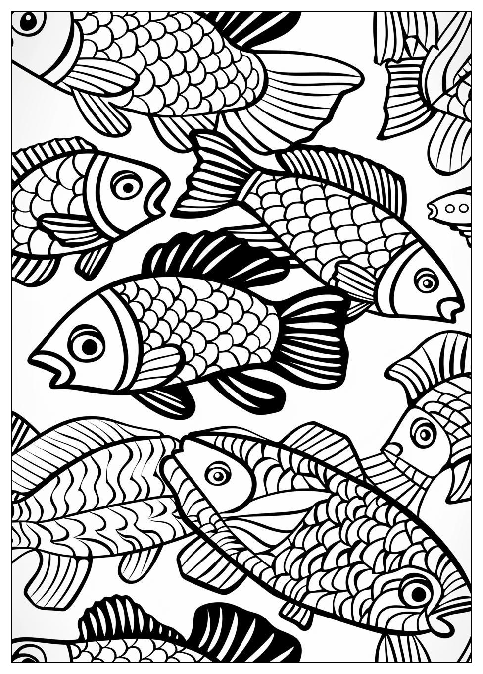 Rainbow Fish Coloring Pages-19