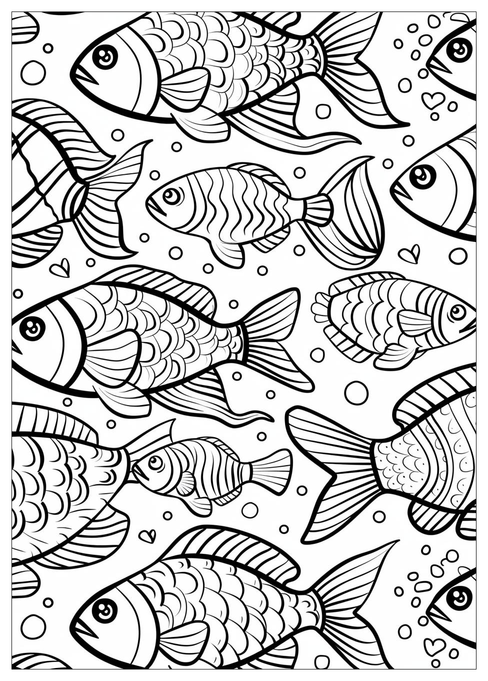 Rainbow Fish Coloring Pages-3