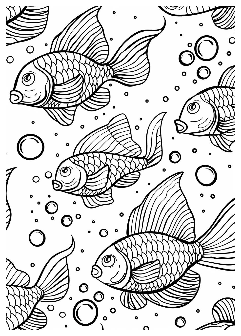 Rainbow Fish Coloring Pages-5