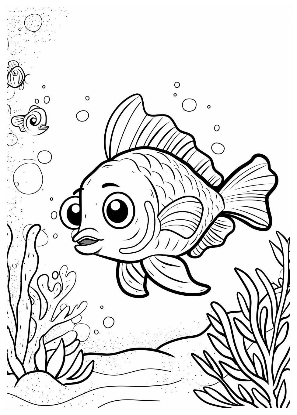 Rainbow Fish Coloring Pages-6