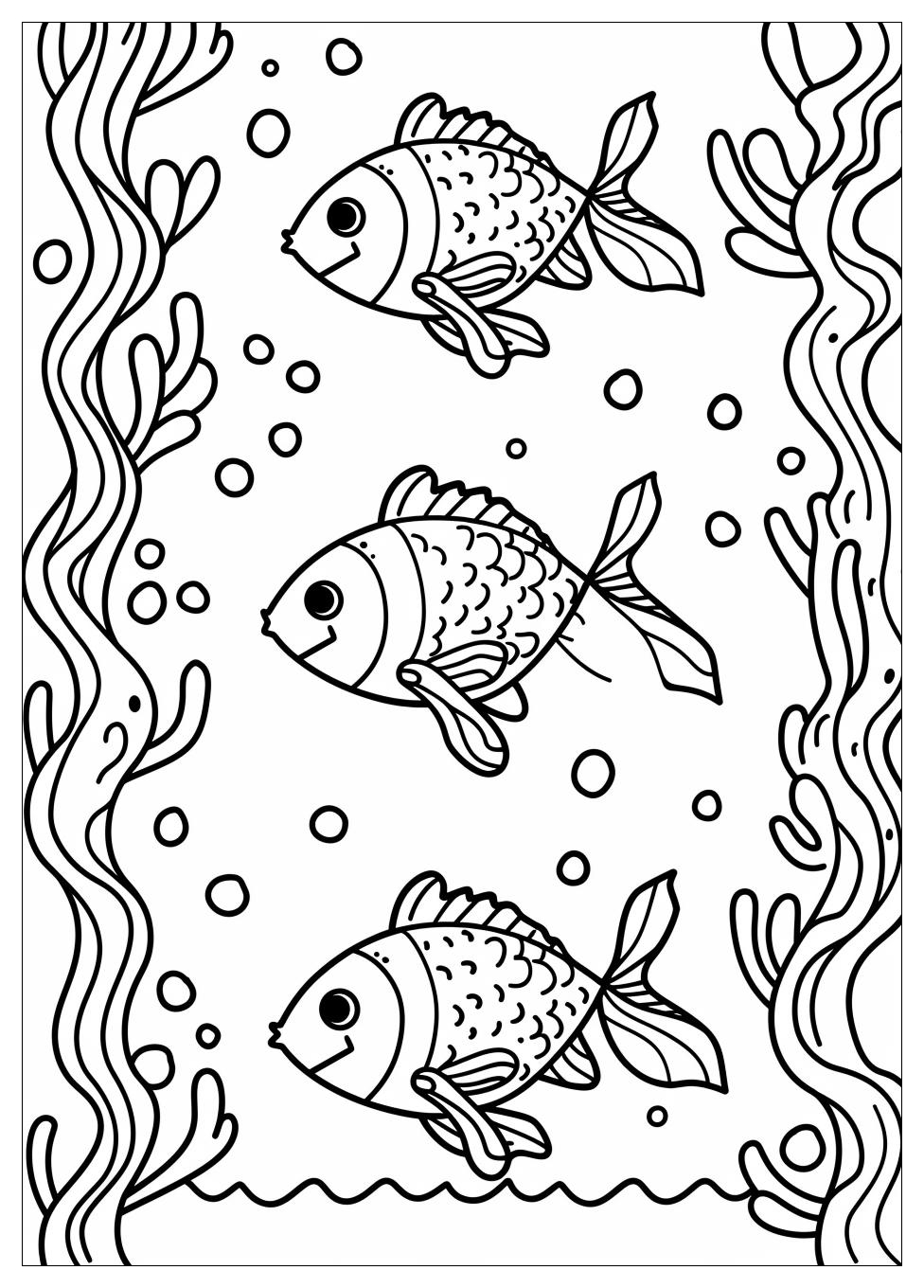 Rainbow Fish Coloring Pages-7