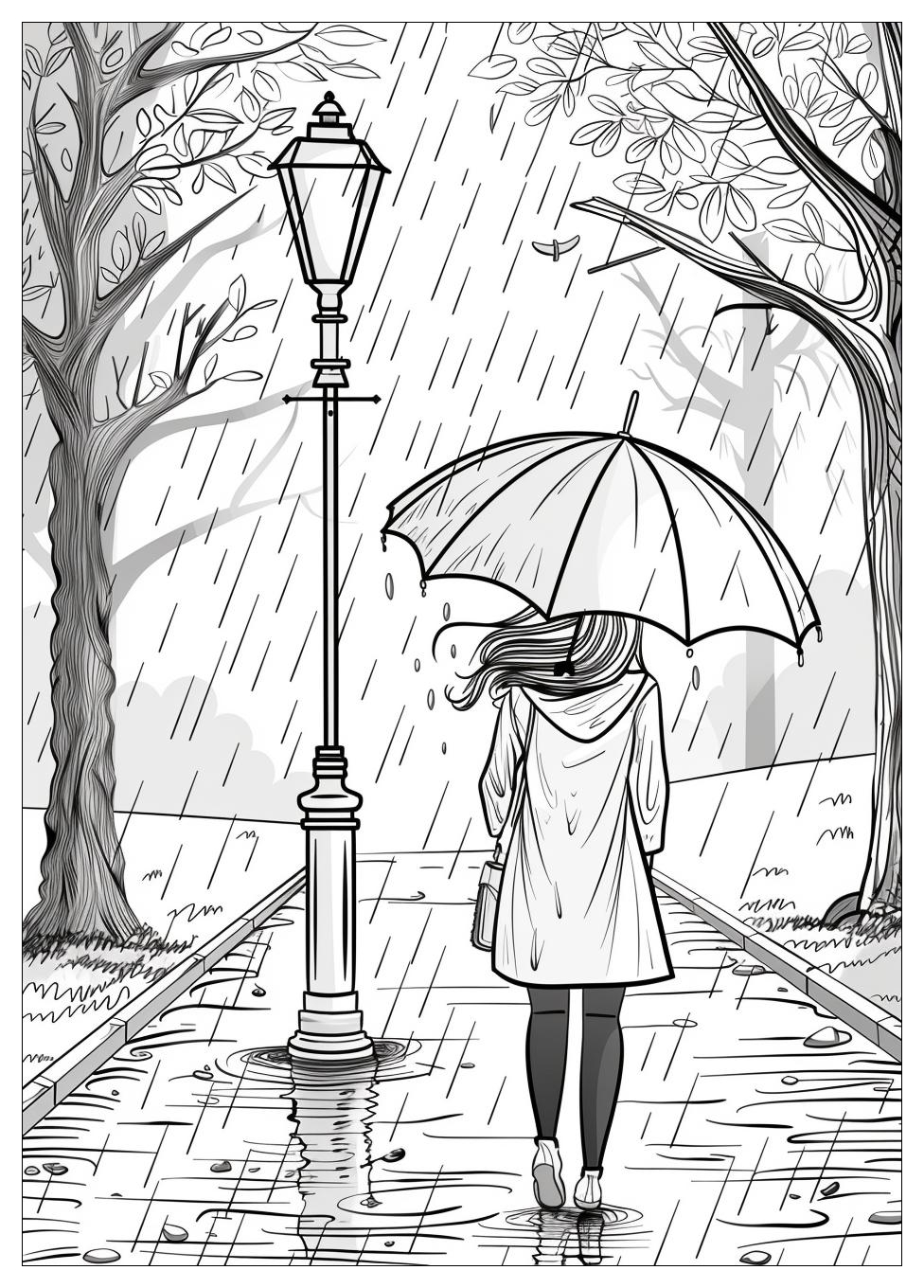 Rainy Day Coloring Pages-13