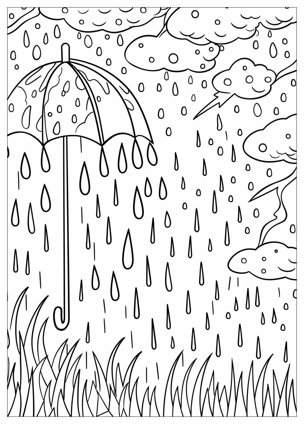 Rainy Day Coloring Pages-3