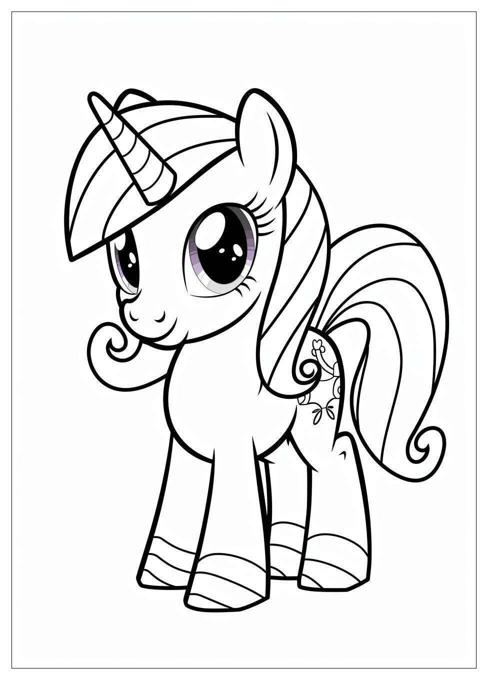 Rarity Coloring Pages-12