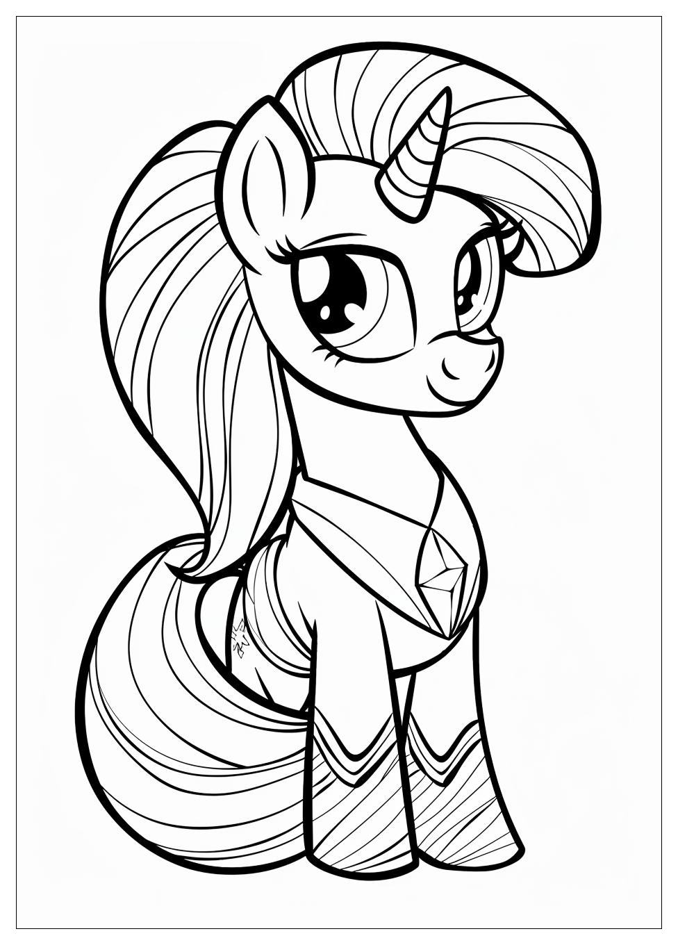 Rarity Coloring Pages-14