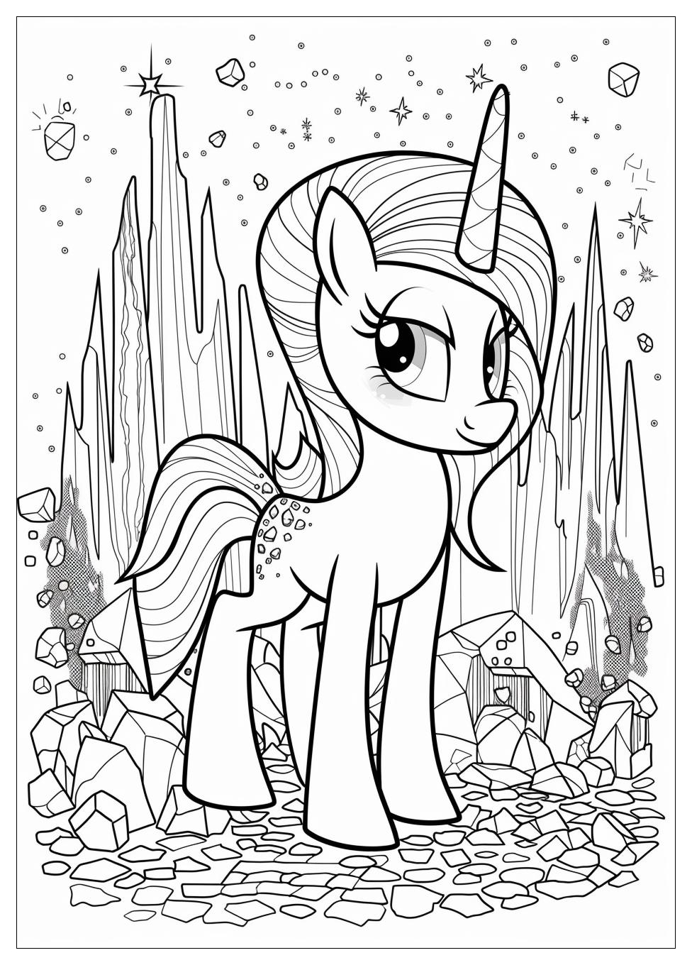 Rarity Coloring Pages-17