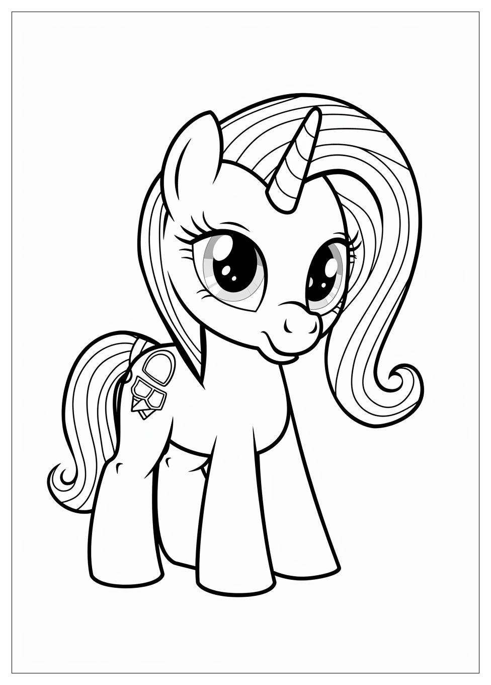 Rarity Coloring Pages-3