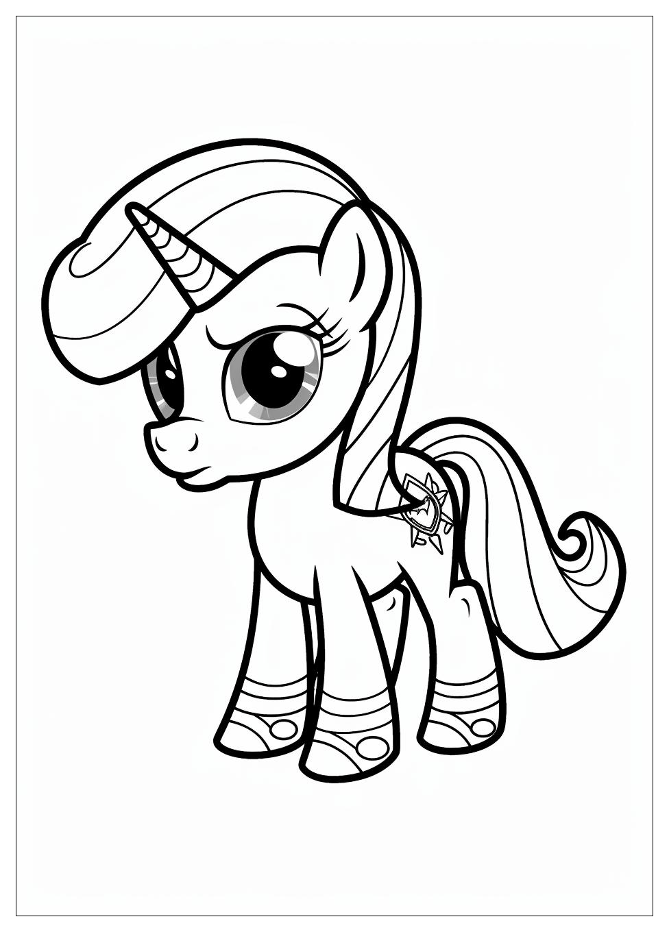 Rarity Coloring Pages-4