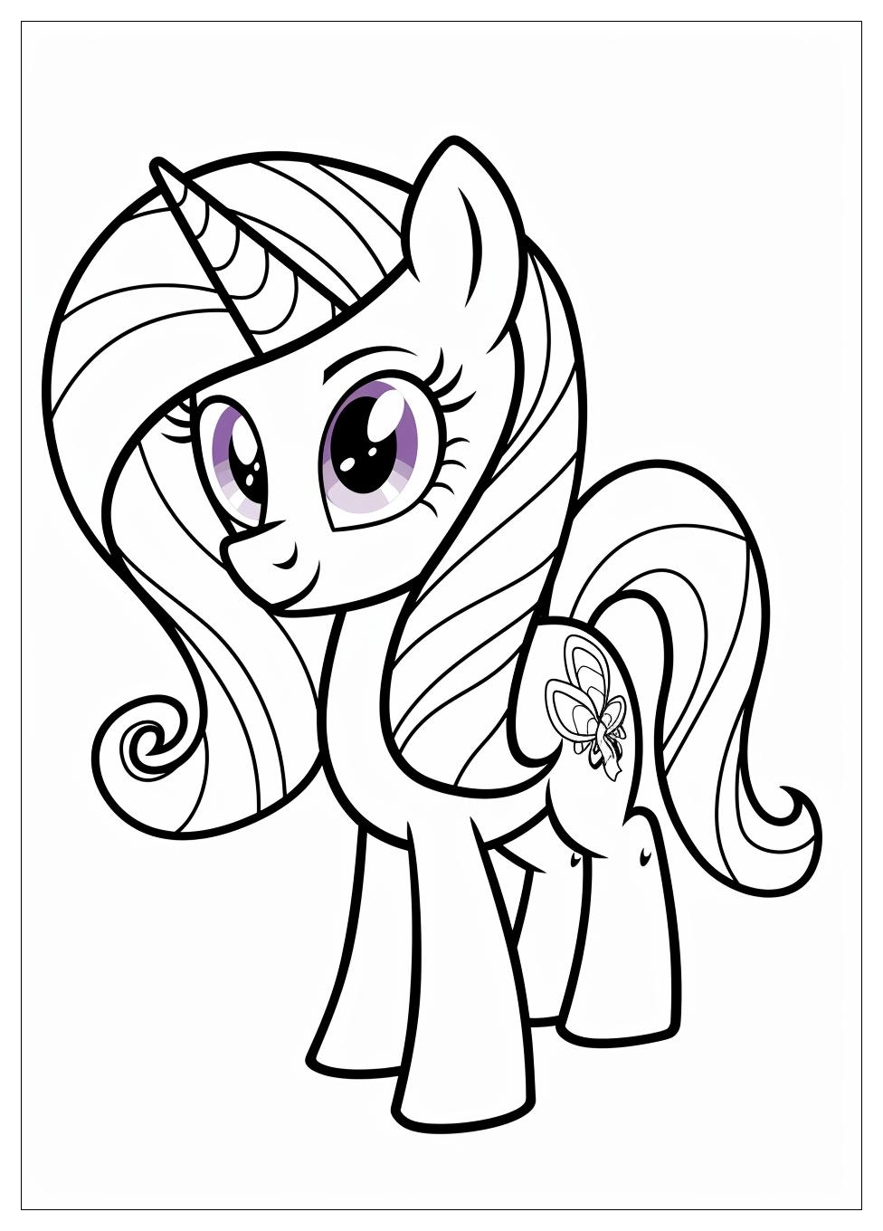 Rarity Coloring Pages-7