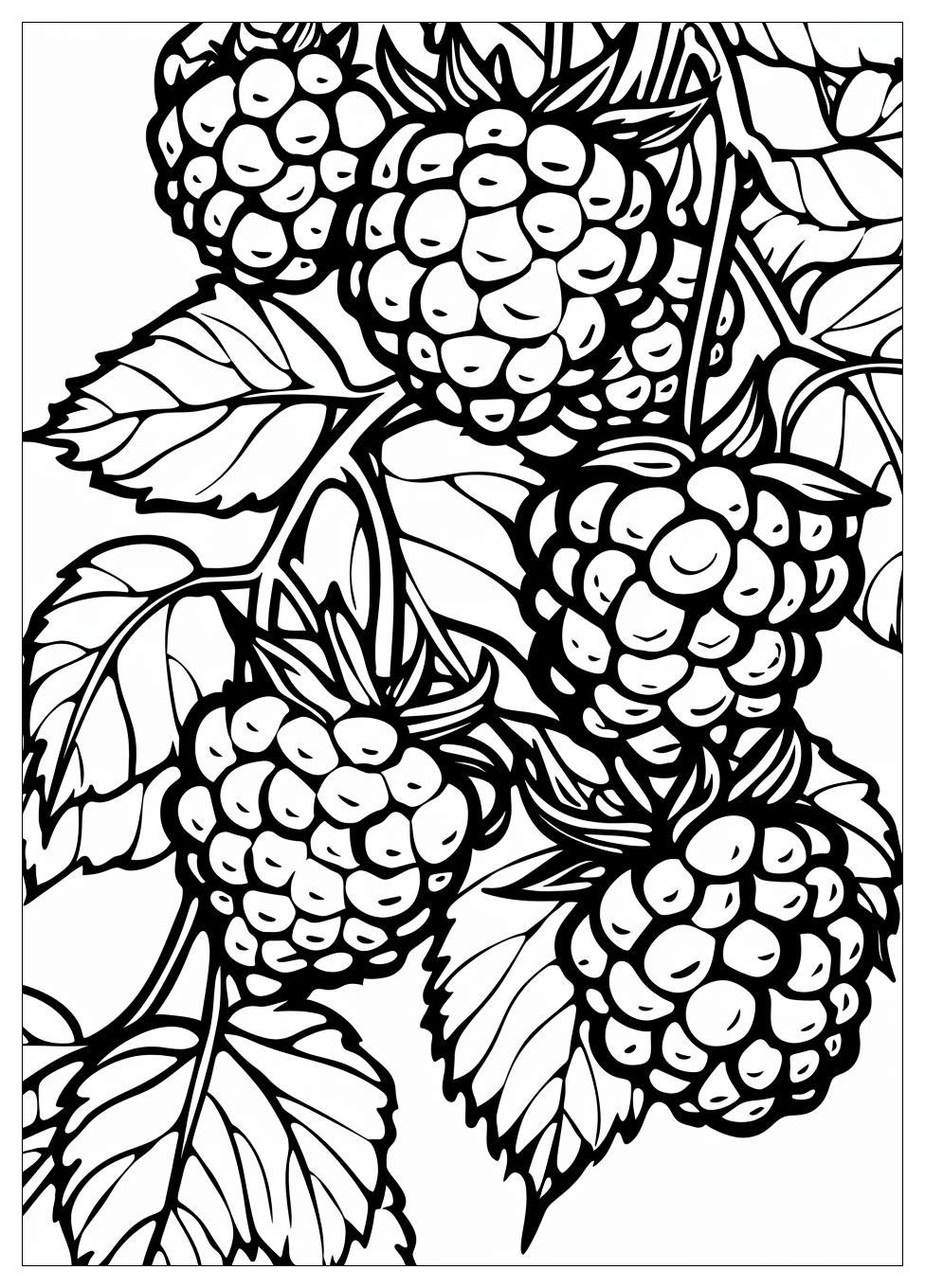 Raspberry coloring pages-2