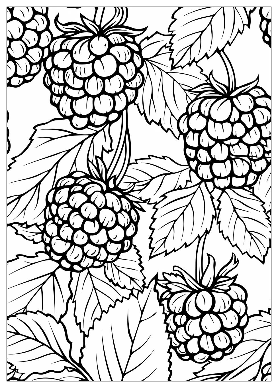 Raspberry coloring pages-4