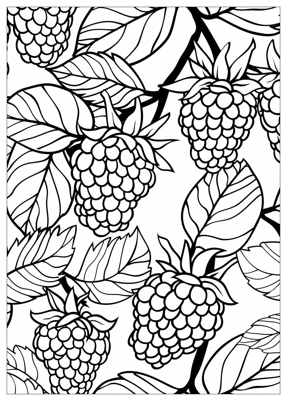 Raspberry coloring pages-6