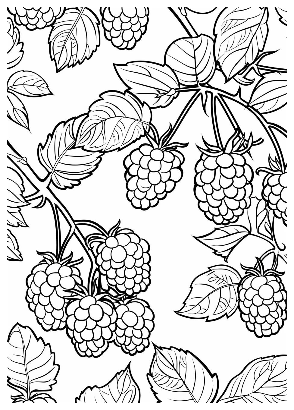 Raspberry coloring pages-8