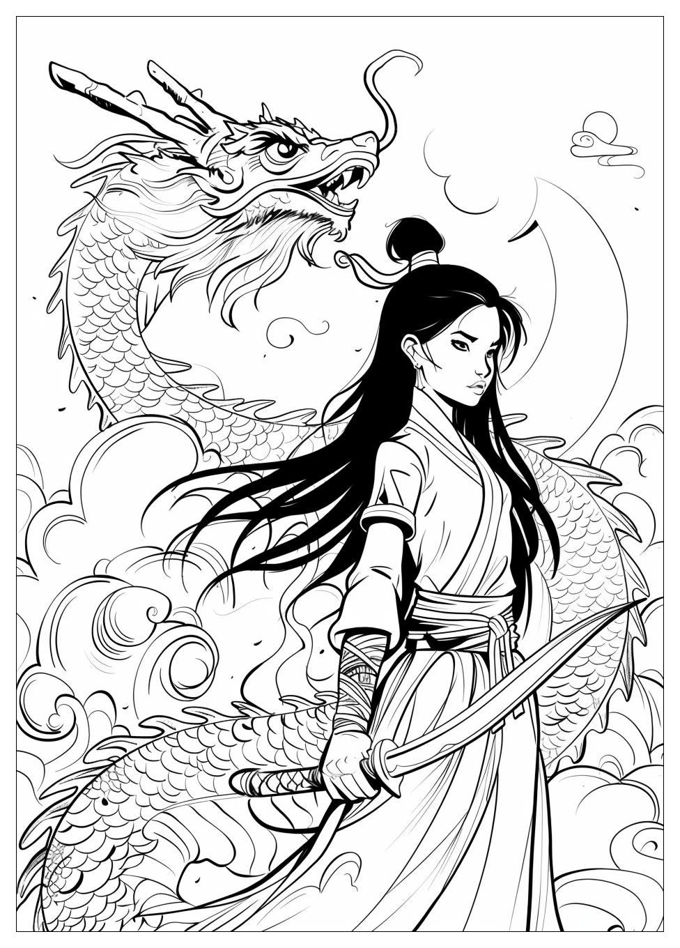 Raya Last Dragon Coloring Pages-8