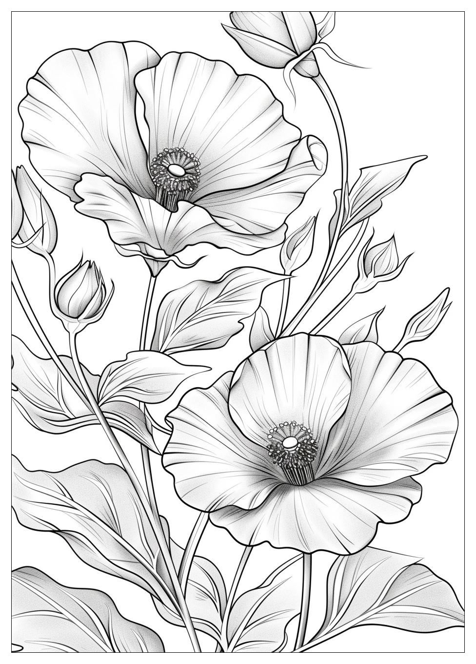 Realistic Flower Coloring Pages-13