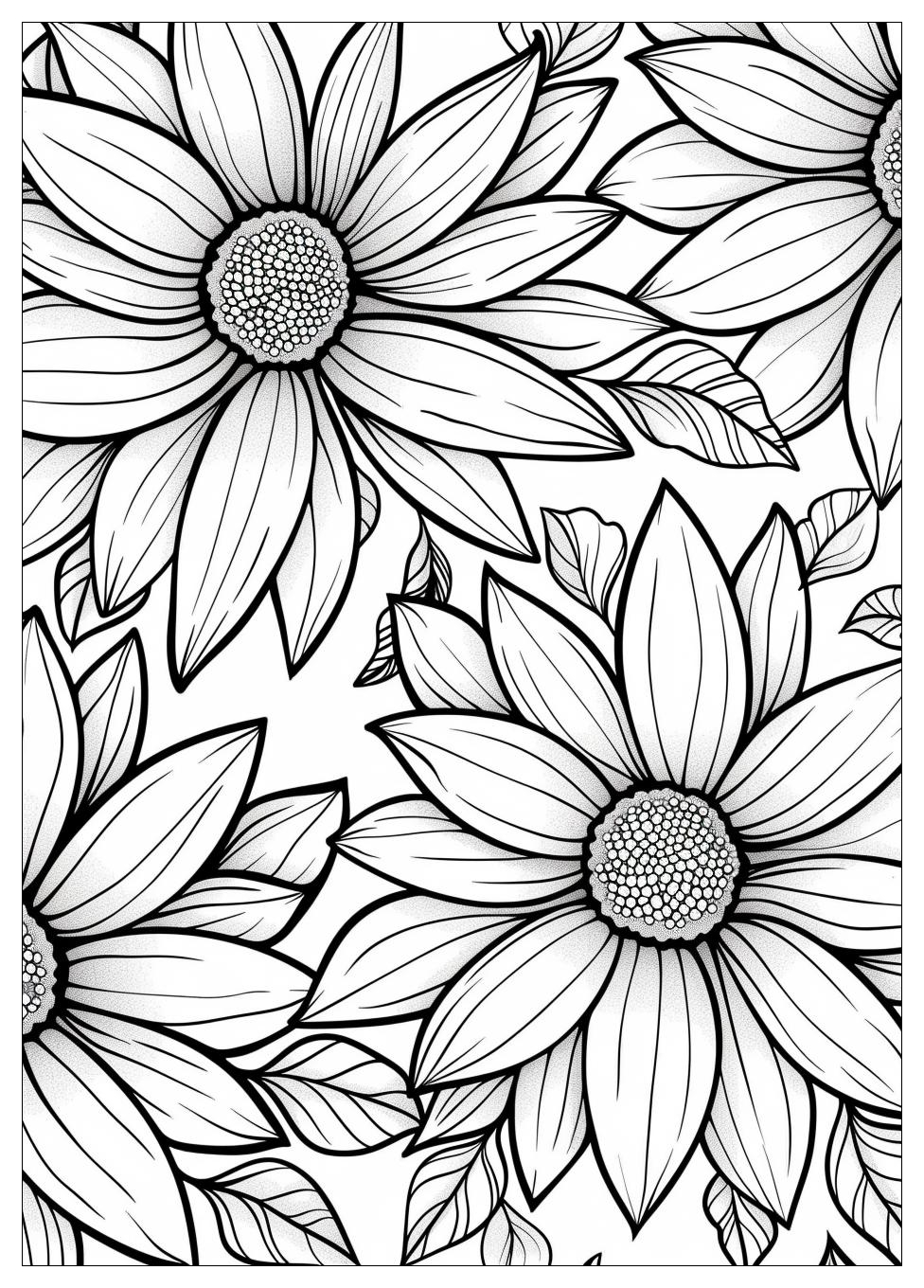 Realistic Flower Coloring Pages-15