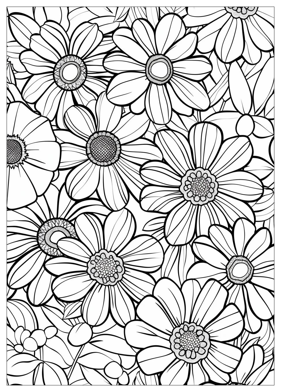 Realistic Flower Coloring Pages-19